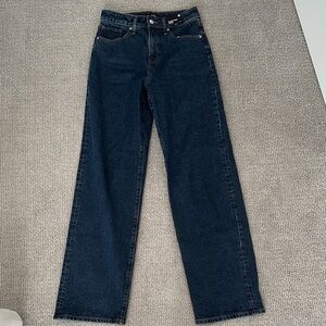 NEW Express Relaxed Straight High Rise Jean